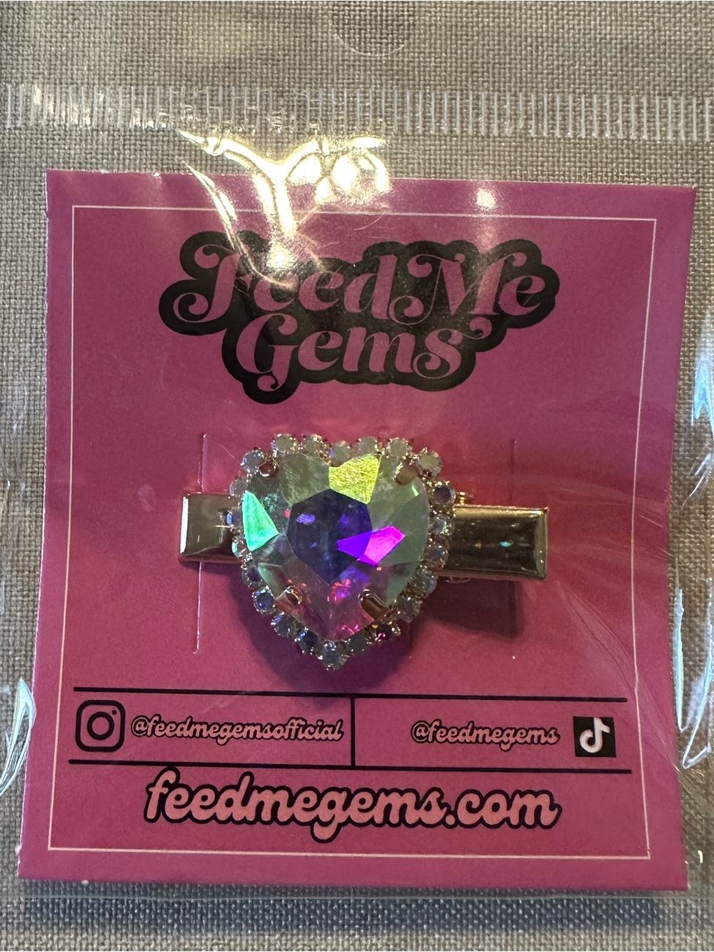 NEW Feed Me Gems AB Romeo Hair Candy Clip